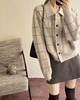 【格子扣领开衫ME4958】52% 绵羊毛+48% 抗起球纤维的黄金配比，软糯亲肤，保暖性拉满WD 商品缩略图1