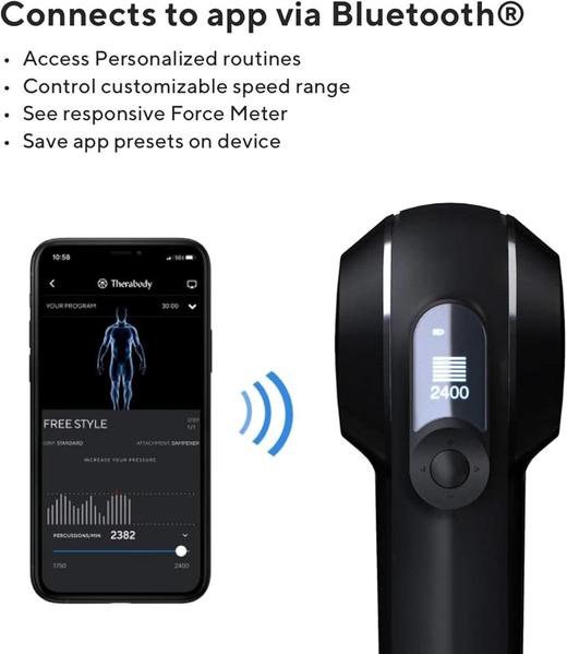 【85新】THERAGUNElite第4代静音蓝牙智能版深层肌肉筋膜 枪全身肌肉放松按摩器高振幅训练按摩枪 商品图2