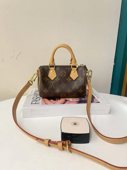 LV speedy nano 老花 斜挎包 商品图1