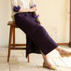 【经典回归】牧衣游原创 重磅龟裂纹紫香云纱半身裙宽松 小绿间 商品缩略图0