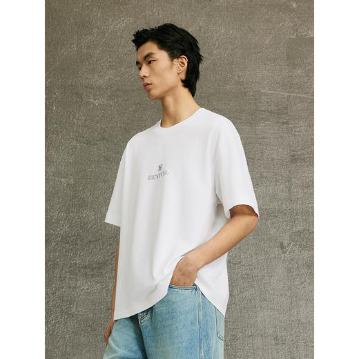 GXG男装 T恤简约圆领短袖针织 25年春G25X441017 商品图3