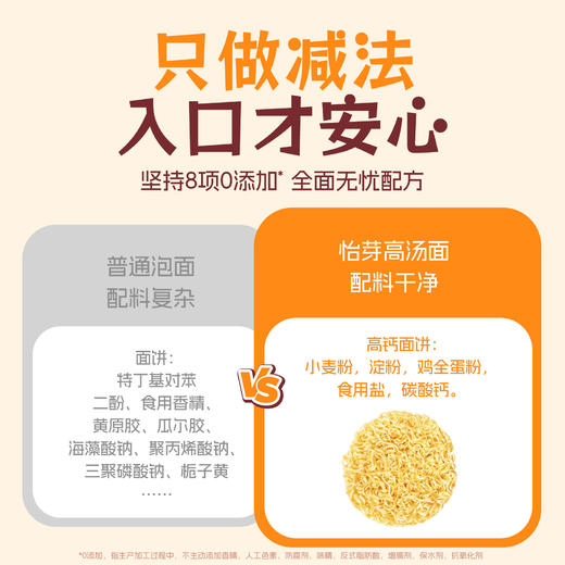 怡芽汤面5连包红烧牛肉豚骨番茄猪骨味高汤面非油炸鸡蛋面饼【鱼圈vip福利】 商品图1