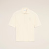 AMI PARIS 中性心形徽标针织贴片棉质短袖polo衫 米白色 UPL428 JE0221 136 商品缩略图0