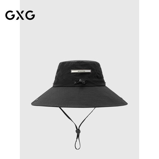 GXG男士 户外休闲黑色大帽檐渔夫帽G25X541001 商品图1