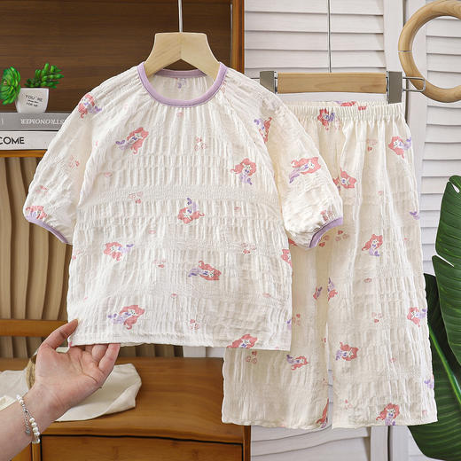 男女宝宝可爱家居服七分短袖短裤yc0323004 商品图14