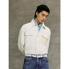 GXG男装 本白色肌理提花口袋设计翻领夹克25年春热卖 G25X211007 商品缩略图2
