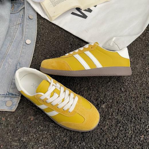 XGXC多巴胺穿搭情侣款真皮德训鞋|多色可选 3962两条杠 商品图2