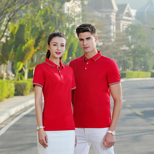 200克棉涤细珠间色二级领短袖翻领polo衫  ZT-8831# 商品图3