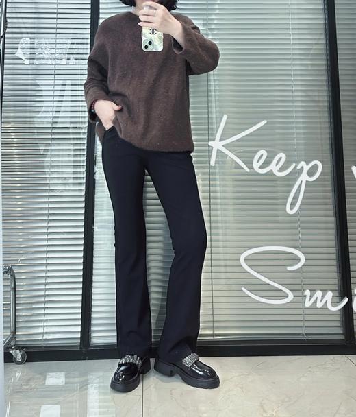 巨显瘦！春夏薄款珠地喇叭裤 26C030 商品图0