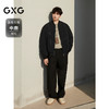 GXG男装 经典黑色不规则明线棒球领夹克棉服外套 25年冬季热卖 商品缩略图1