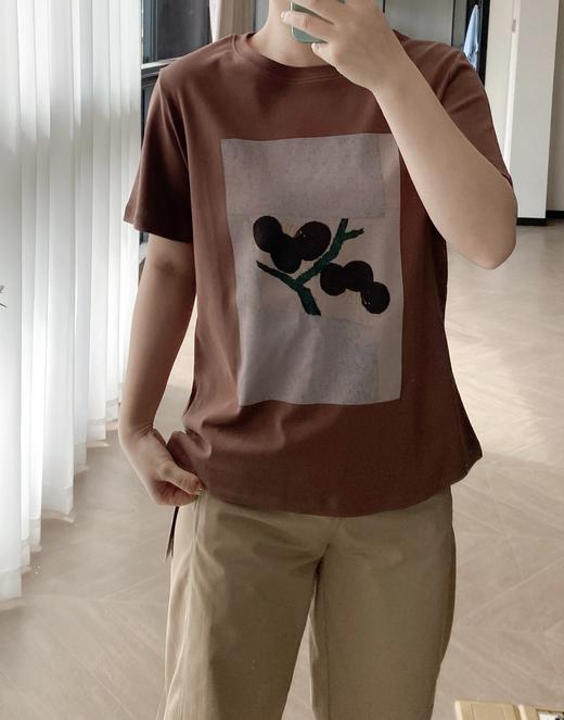 二店y 【XT6025】柜1296 小禾同款油画T恤 100%新疆棉 细腻挺括 商品图10