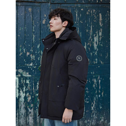 【三防】GXG男装 中长款羽绒服户外大口袋时尚厚实保暖羽绒服外套 冬季热卖 商品图2