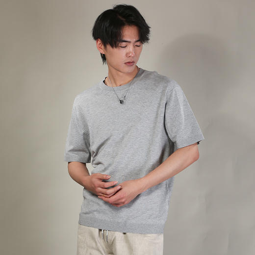 DRONKOO 2026 圆领净版微阔短袖薄毛衣 商品图3