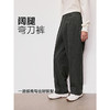 GXG男装 肌理针织长裤宽松弯刀裤简约休闲裤通勤2025年冬季热卖 商品缩略图2