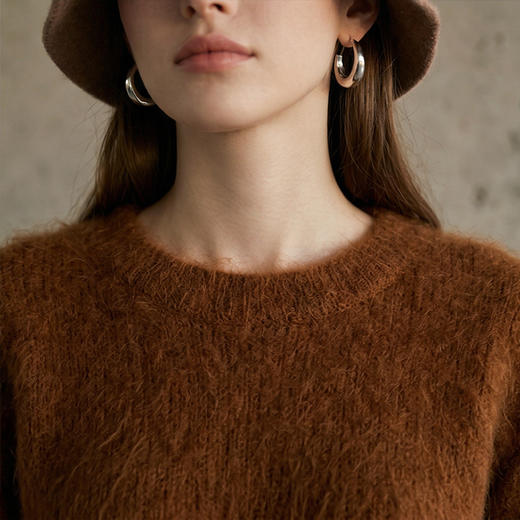 PALUOPO/PL圆领厚款羊绒衫/ET255200R/约重300g帕罗 商品图7