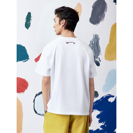 GXG男装 圆领T恤联名印花短袖针织25夏季热卖G25X442096 商品图4