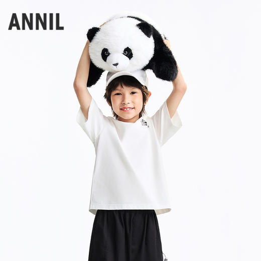 男童圆领短袖针织衫夏季新款安奈儿童装EB621625 商品图1