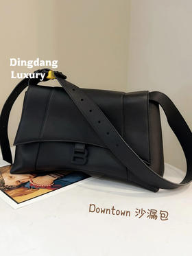 巴黎世家 Downtown so black 哑光牛皮 沙漏包