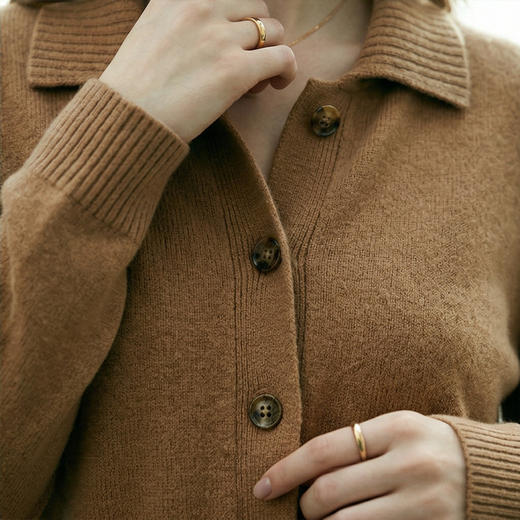 PALUOPO/PL翻领女开衫ET20061R-C1/约重265g 商品图8