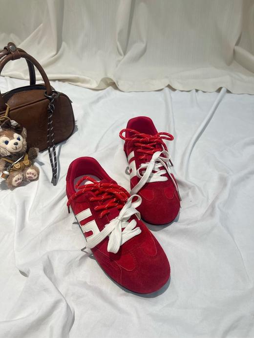 凯撒KAISER新款内增高双绳鞋带赛车鞋薄底德训鞋KS2653 商品图2