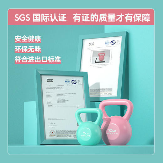 朗威壶铃 女士健身家用练翘臀神器 男深蹲运动提壶 小哑铃力量训练 青少年老年人哑铃 商品图0