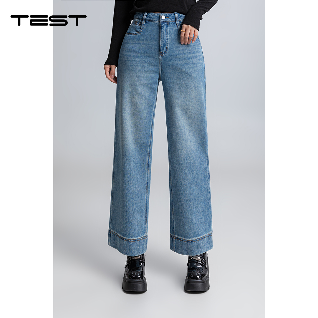 春上新直筒宽松显瘦小个子百搭牛仔裤3261008