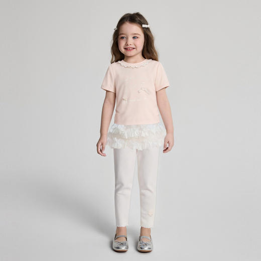 笛莎/Deesha 2026年夏季新款女童小童紧身打底裤裤子 商品图2