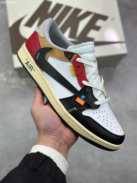春季特惠💰430 倒勾限定 Travis Scott x Air Jordan 1 Reverse Mocha AJ1乔1 TS UN 联名倒钩 低帮文化篮球鞋
