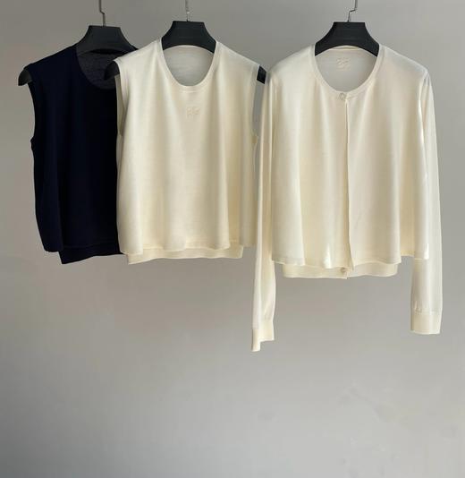 重磅渠道  LEW超美假两件系列  针织开衫/针织背心   超细羊毛  意大利进口纱线Piacenza1733 商品图2