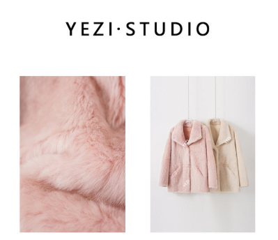 【爱丽丝】土耳其進口水貂感长毛拉贡皮毛一体皮草外套25330003-618