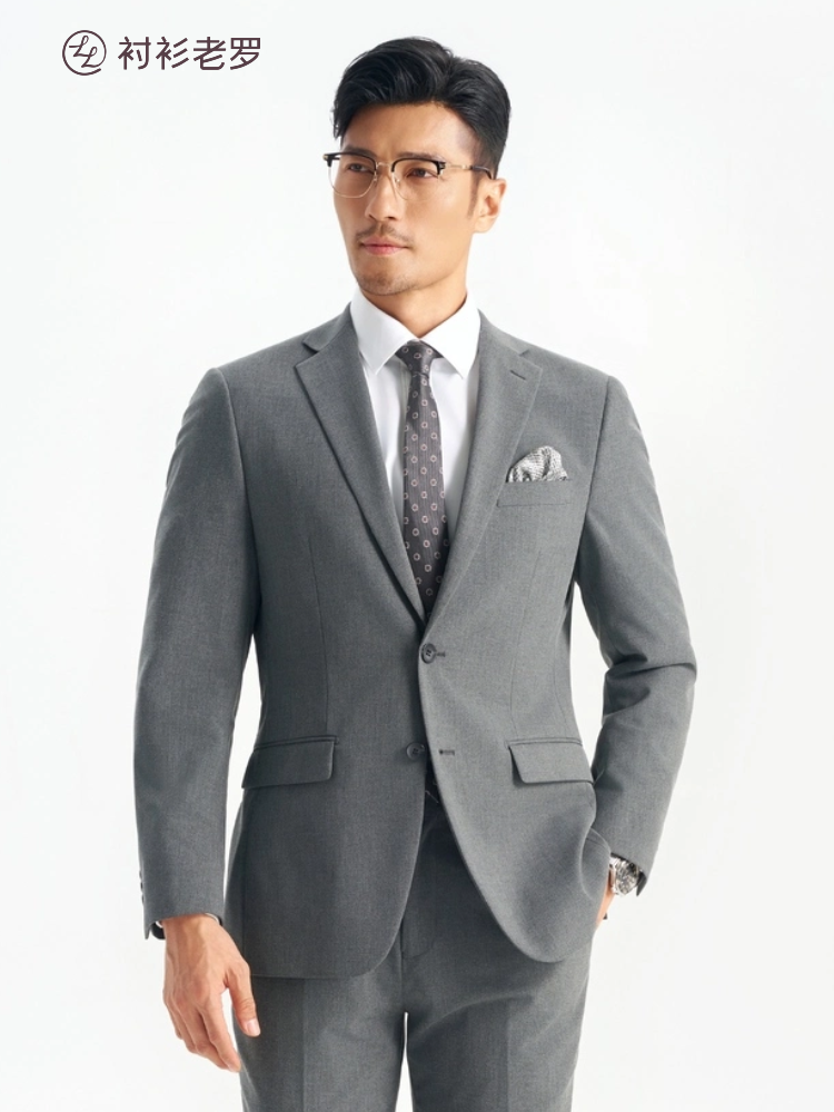 【总裁一号】平驳领双开衩套西西装单件上装MX2206