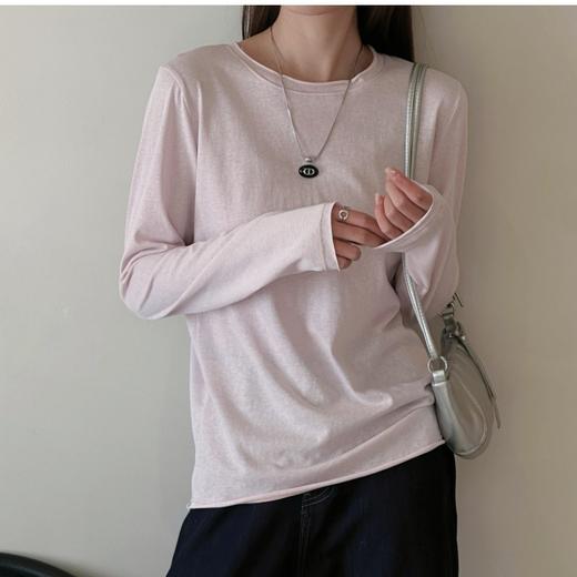 😎贩卖美好🎧用心搭配【Avann 莱赛尔棉卷边百搭T260】🥰 这么多颜色，🌟无论你是喜欢小清新、御姐风还是可爱风 🌸都能找到适合自己的那一款 商品图3