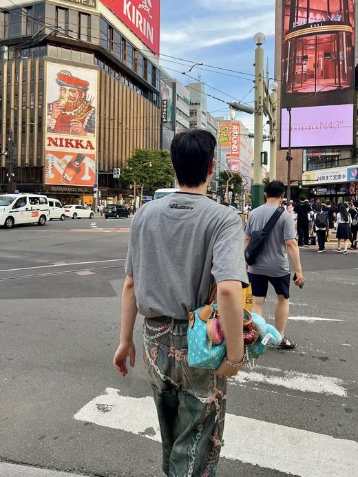 驴家 25ssNigo联名灰色刺绣logo短袖T恤 男女同款（DY） 商品图2