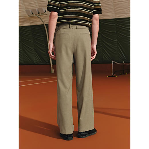 GXG男装 垂感不易皱西装裤日常通勤单褶休闲裤25年夏季热卖G25X022052 商品图4