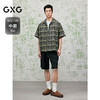 GXG男装 满印水洗短袖衬衫度假风25夏热卖G25X232014 商品缩略图1