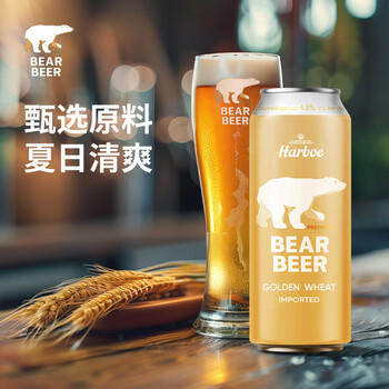 豪铂熊（BearBeer）德国精酿小麦拉格黑啤浓烈啤酒500ml*12听 春日聚会畅饮踏春送礼 商品图6
