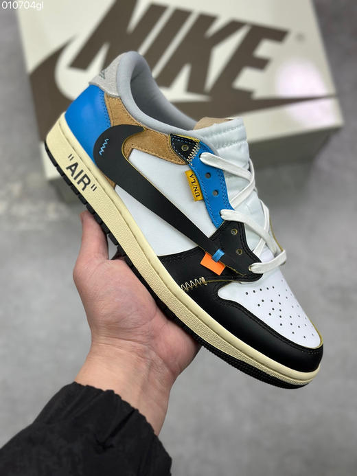 春季特惠💰430 倒勾限定 Travis Scott x Air Jordan 1 Reverse Mocha AJ1乔1 TS UN 联名倒钩 低帮文化篮球鞋 商品图0