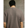 GXG男装 卡其色T恤圆领暗纹提花短袖针织 简约舒适T恤  春季热卖G25X441019 商品缩略图4