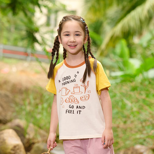 【10A抗菌纯棉】棉花堂夏款早安绵绵童装短袖T恤-- FA61156 商品图7