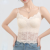 舒适升级！可外穿【自带bra法式蕾丝冰皮美背】无钢圈水滴杯型设计  软糯蕾丝亲肤不扎肉 固定杯罩不跑杯  罩杯一体设计一衣多穿  后背一整片凉皮面料 如同人体第二层肌肤般隐形 商品缩略图0