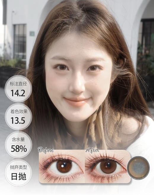 【新品 · 💧硅水凝胶日抛】念念初心/恋恋心动  日抛  Deekay 商品图0