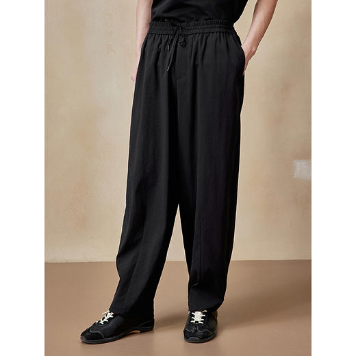 GXG男装 四面弹直筒西裤通勤轻薄休闲长裤25年夏季热卖G25X022059 商品图3