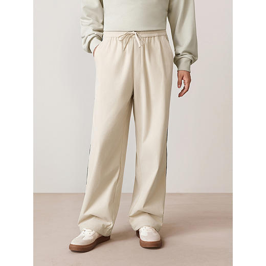 GXG男装 灯芯绒肌理长裤侧织带通勤休闲裤男直筒裤 2025秋季热卖 商品图3