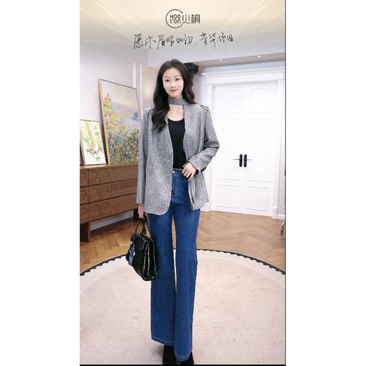 火桐hooton 摩登时代 V领亚麻西装外套 商品图1