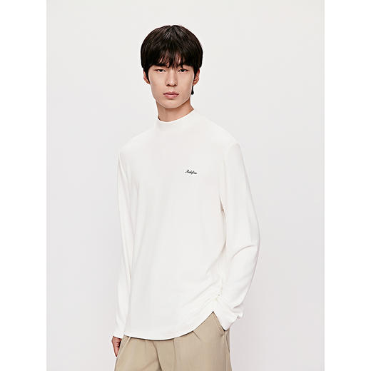 GXG男装 长袖T恤多色基础打底发热保暖半高领长袖针织 25冬热卖 商品图2