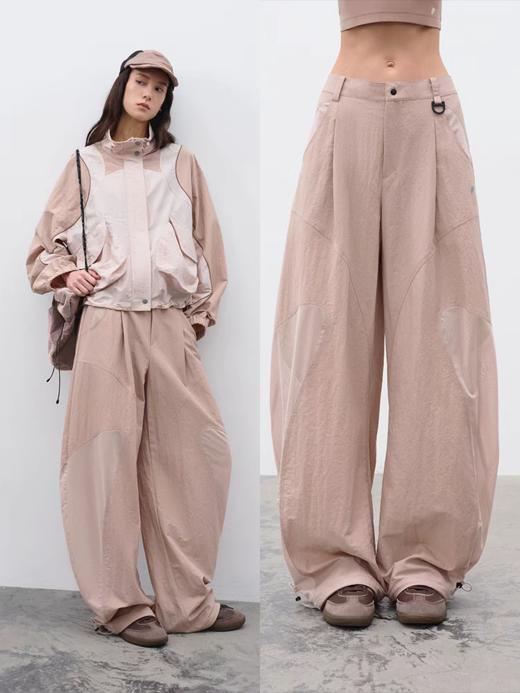 半圆/C65130009/弧线拼接网眼弯刀裤 商品图0