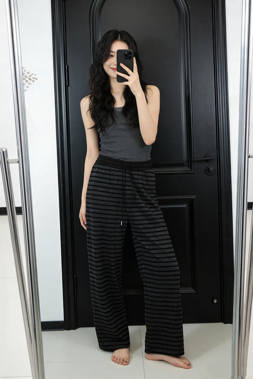 腰头撞色条纹遛弯裤-纪念日百货门店同款169252641 商品图0