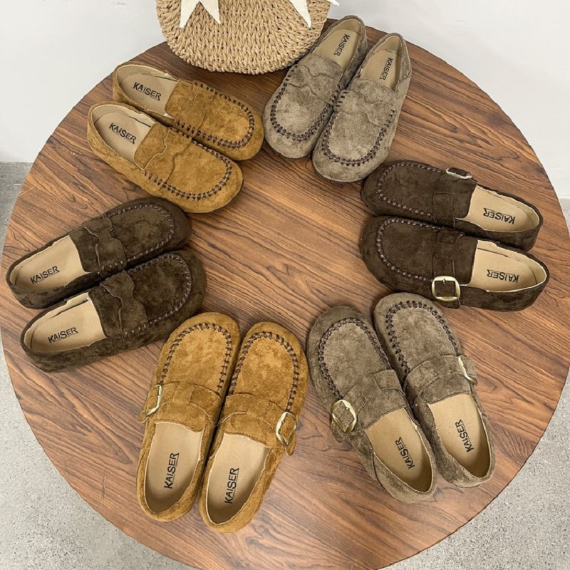 【柔软舒适，脚感巨好】春季新款女凯撒KAISER复古一脚蹬懒人鞋内增高休闲百搭勃肯鞋