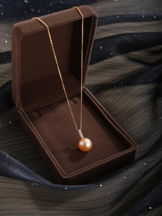 子佩集【缪斯之梦】银S925珍珠惜王妃套链项链【MLTL055】镀金一字吊球粉2602 商品图2