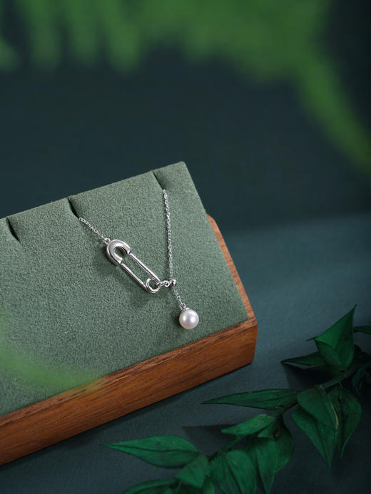 子佩集【回环如意】银S925珍珠惜王妃套链项链【AYTL002】回形针别针2602 商品图2